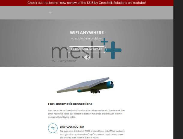 Mesh++ website first slide